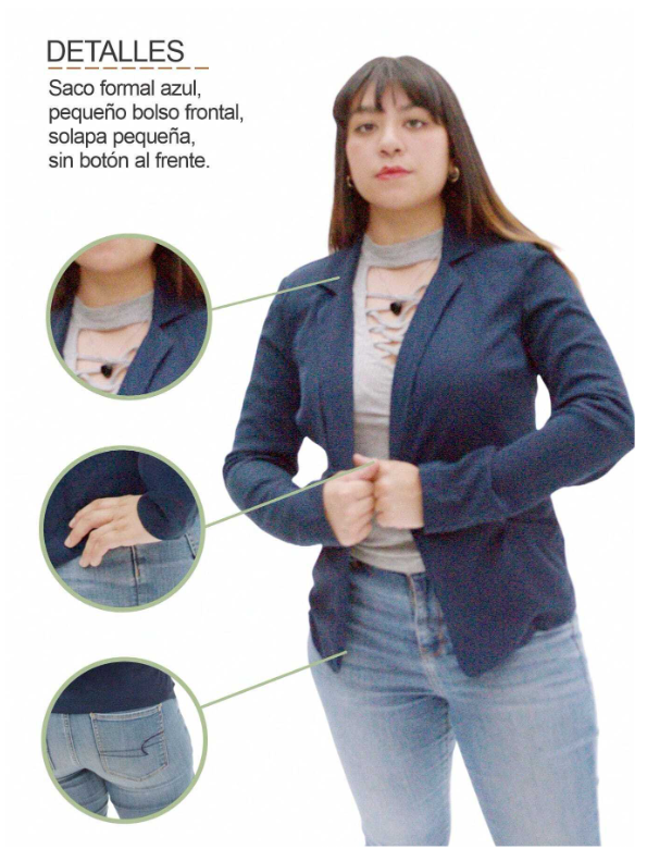 Saco para Dama de Corte Clásico con Solapas Ciudadela