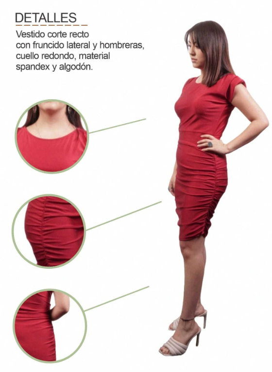 Vestido de Noche Sin Manga Ajustado Ciudadela