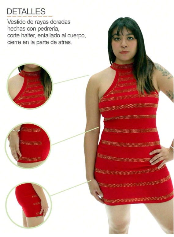 Vestido de Noche Sin Manga Ajustado Ciudadela