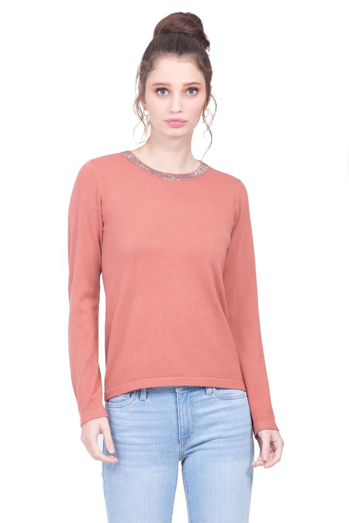 Sueter color top salmon
